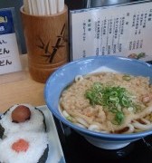 上桂でお昼は天ぷらうどん