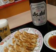 王将の餃子にビールは必須です!