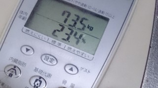 脂の率は、23.4％の親父です！