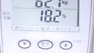 運動結果は1本線