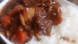 辛くないカレーに少し残念