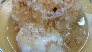 私は草餅搗きました