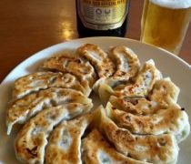 綺麗な円形餃子です