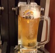 珍しくて生は3杯飲みました